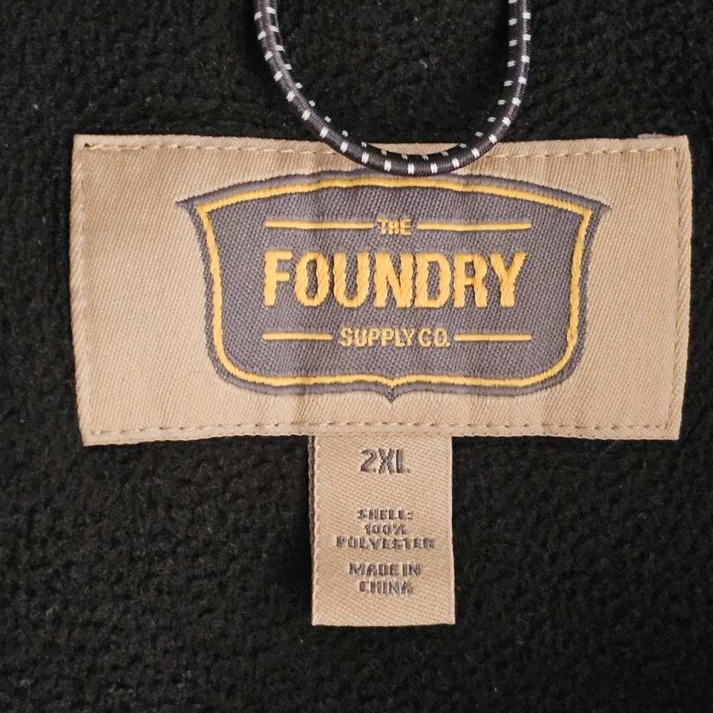 Men's The Foundry Classic Black Zip-Up Sweater